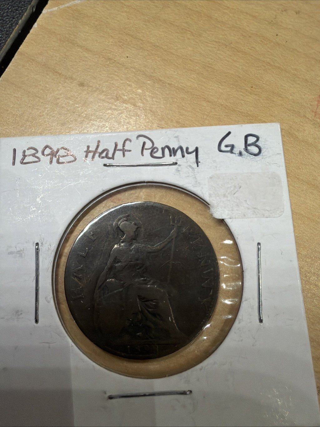 1898 Great Britain Half Penny Coin