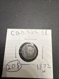 Canada 5 Cent 1872 H