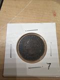 1887 Large Cent Canadian Victoria One Penny Coin