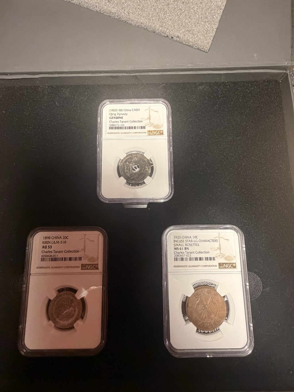Chinese Coins Charles Tanant Collection of Old Chinese Coins Lot of 3 Coins