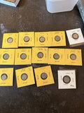 Lot of 3 Pence 14 Coins King George V Silver Coins Great Britain