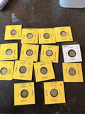 Great Britain Silver 3 Pence Coins Mixed Years Lot of 14 All Silver Coins
