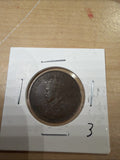1918 Canadian Penny King George V Large Cent Coin