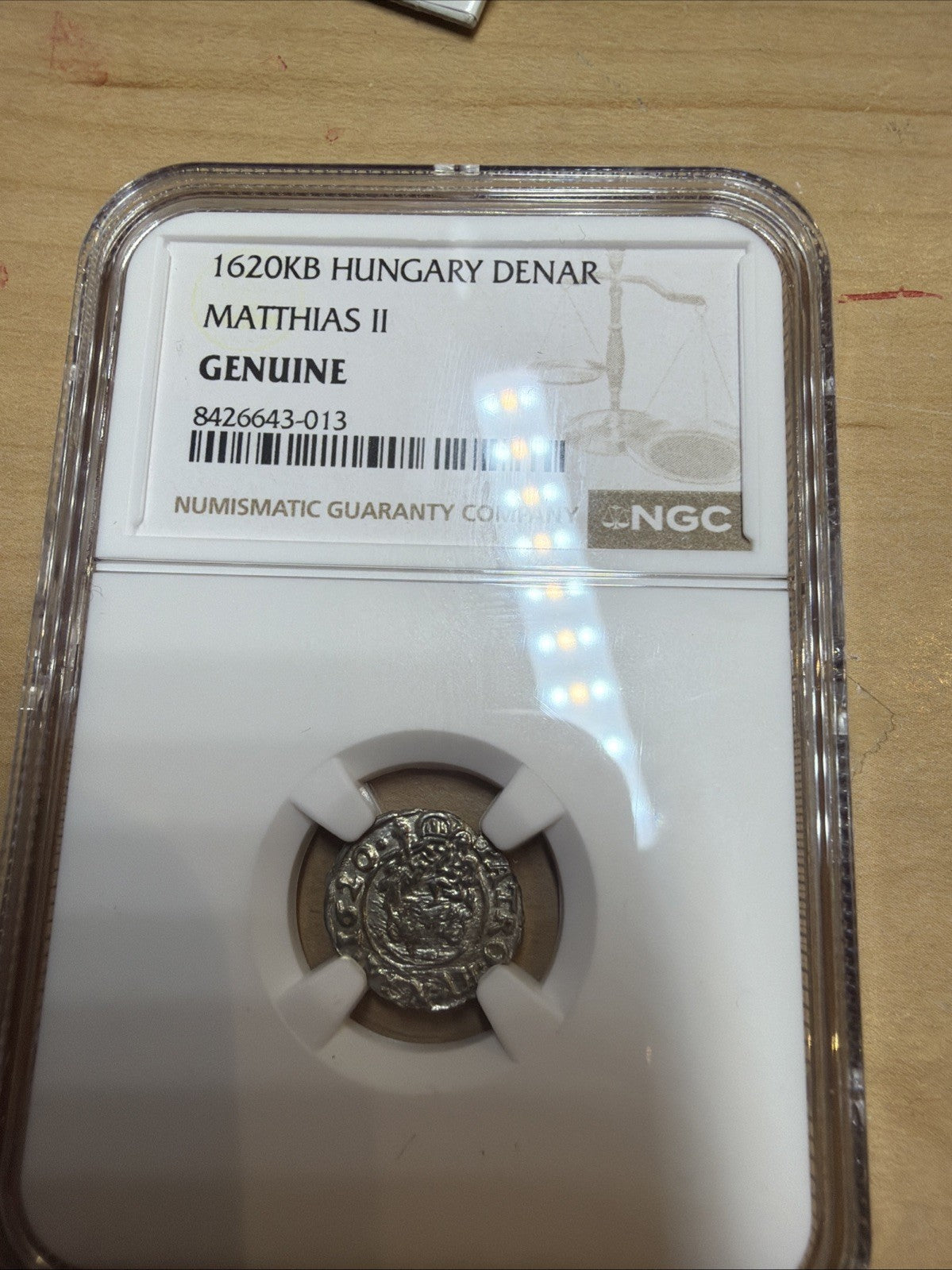 1620KB Hungary Denar NGC