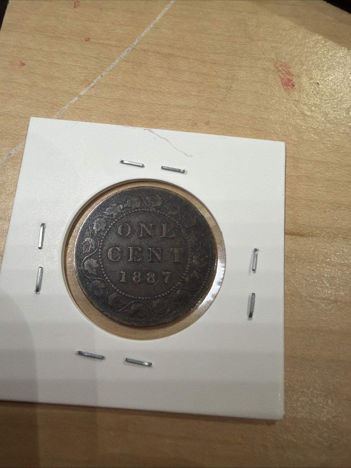 1887 Large Cent Canadian Victoria One Penny Coin