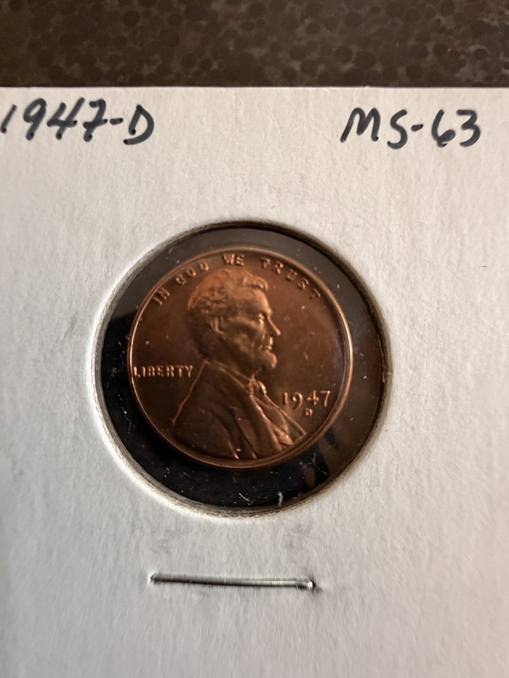 Group of 3 BU Wheat Cents 1947D-1958 1954-S Die Crack
