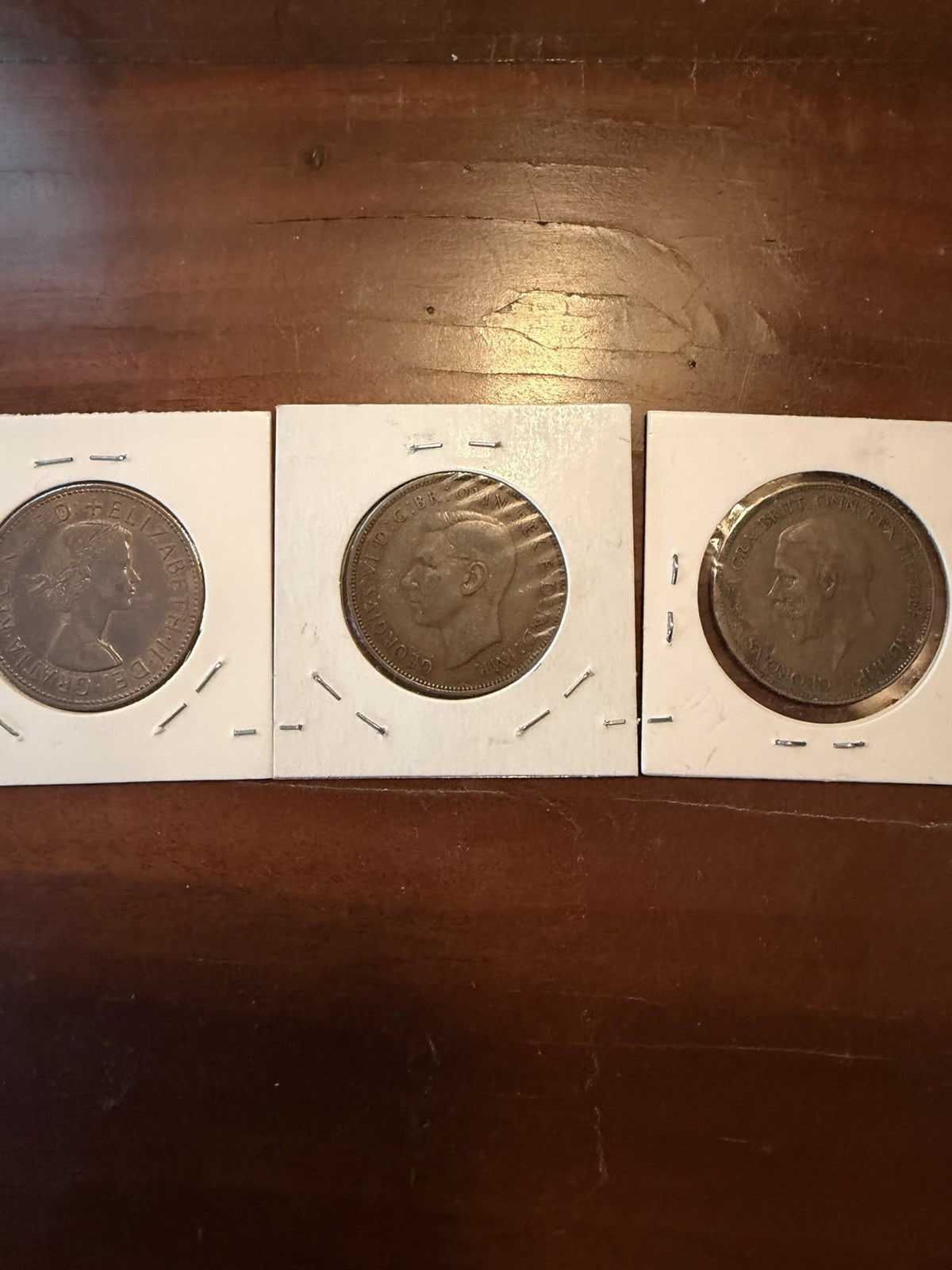 Lot of 3 British Pennys Monarch Set of 3 Coins King George V