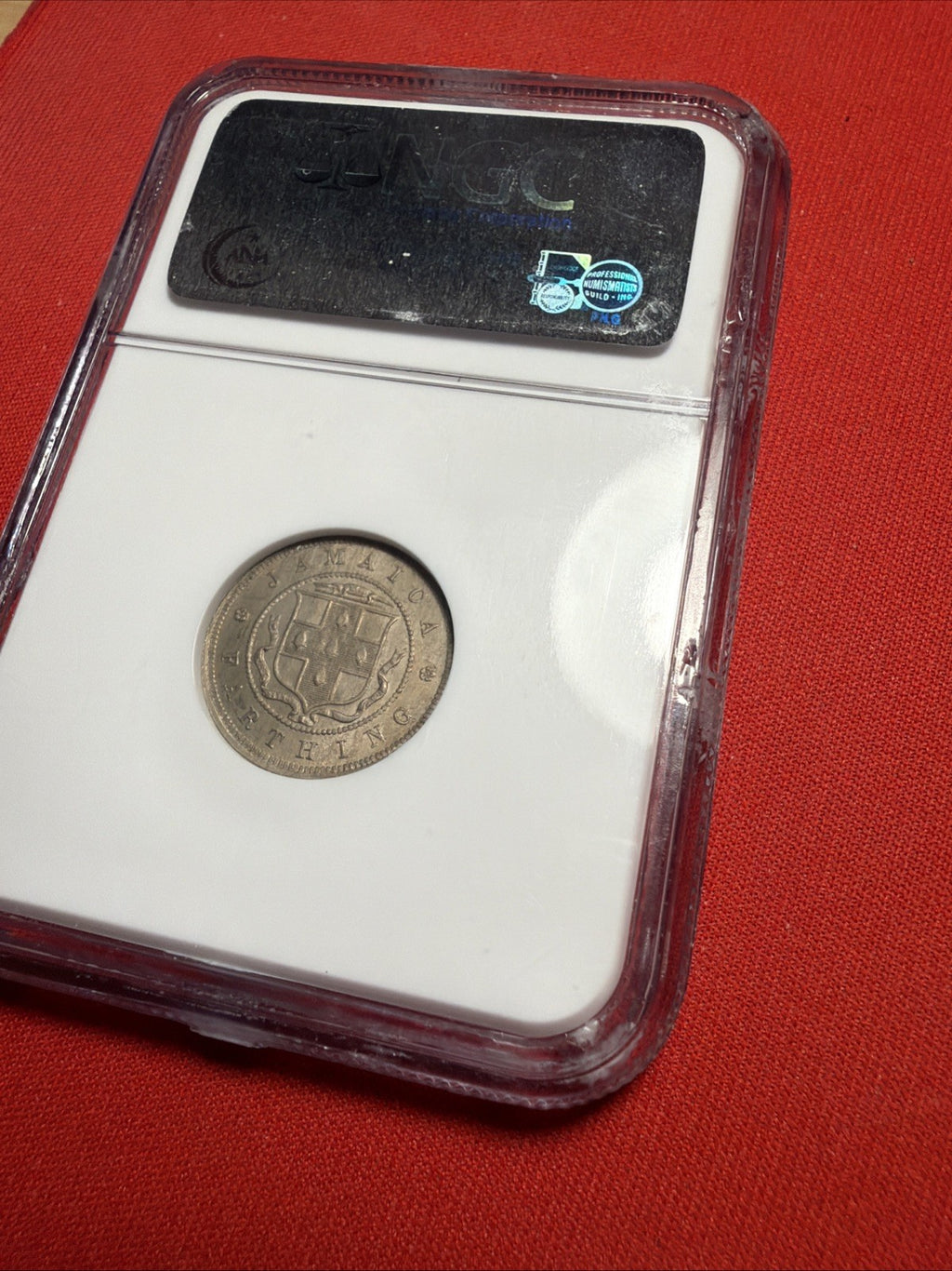 Jamaica Victoria 1890H 1/4 Penny Farthing Coin MS62 NGC