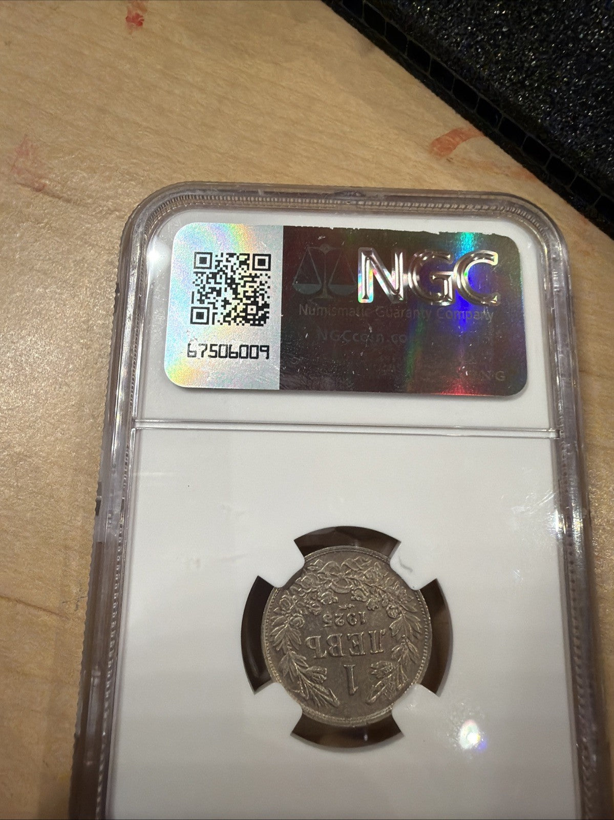 1925 P Bulgaria Lev Lightning Bolt AU 58 NGC