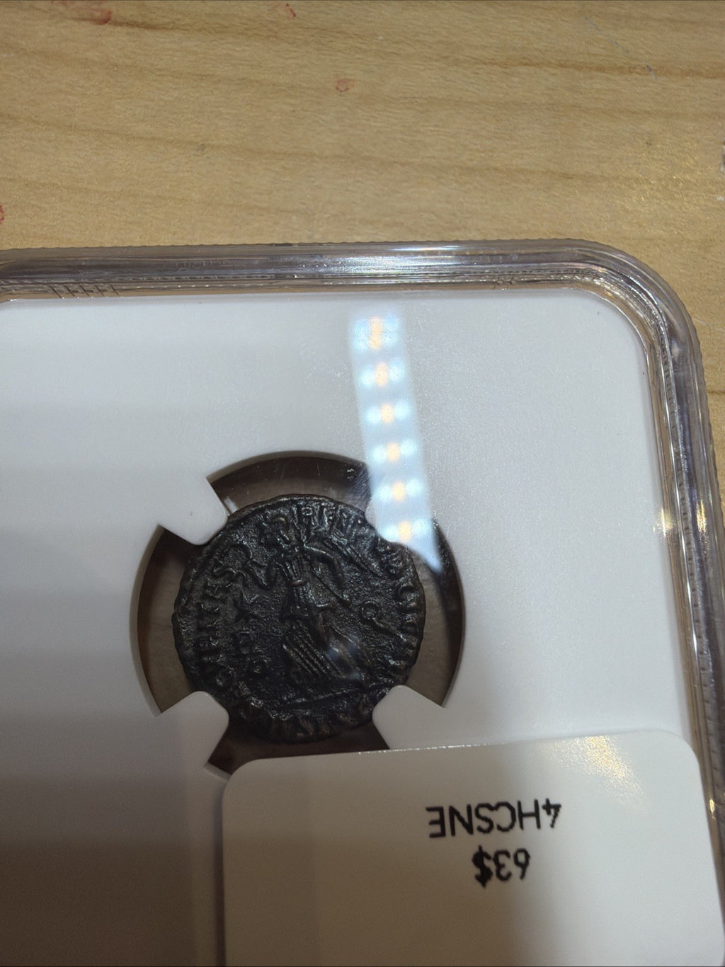 NGC Valens AE3 Nummus Coin, Eastern Roman Empire, Ad 364-378