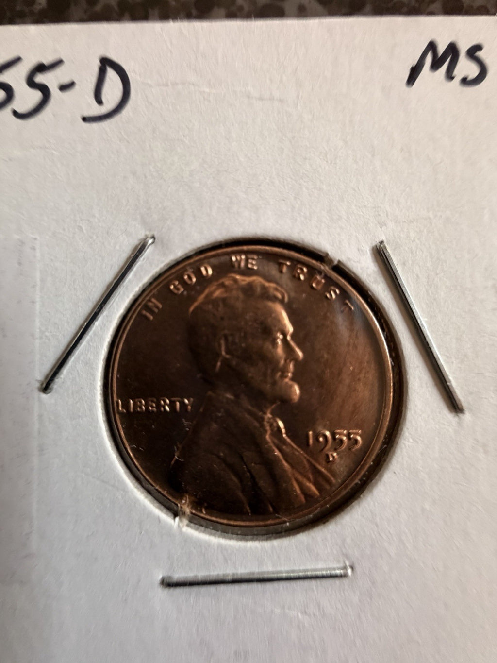 Group of 3 BU Wheat Cents 1947D-1958 1954-S Die Crack