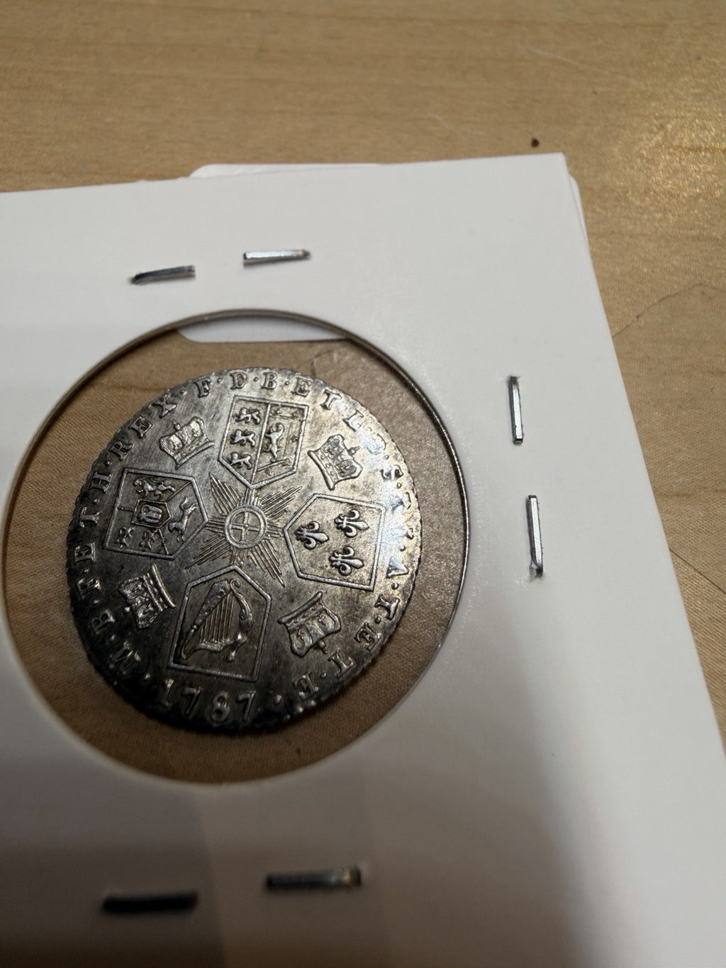 1787 King George III Silver Shilling