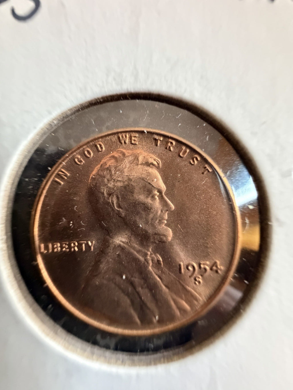 Group of 3 BU Wheat Cents 1947D-1958 1954-S Die Crack