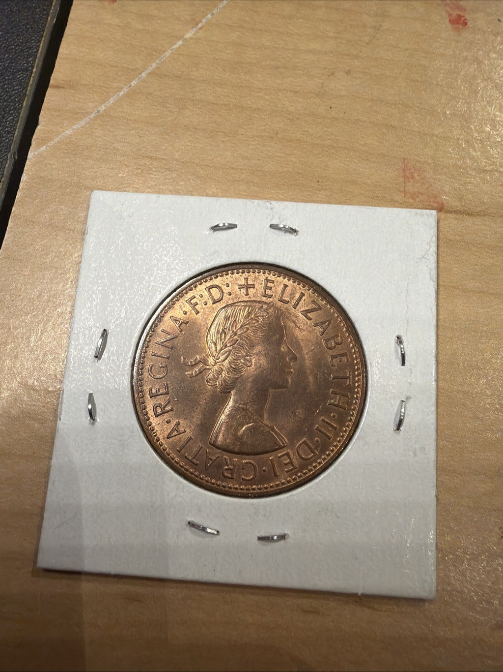 1967 British UK One Penny Coin Queen Elizabeth II