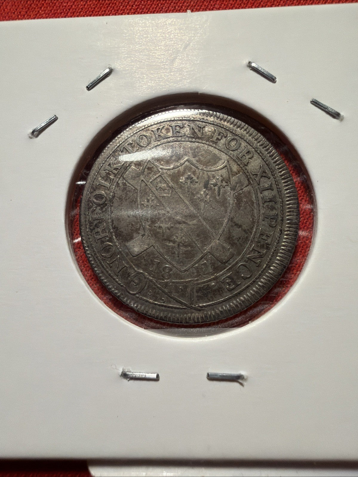 Great Britain Northfolk Great Yarmouth AE Shilling Token.