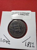 Great Britain Northfolk Great Yarmouth AE Shilling Token.