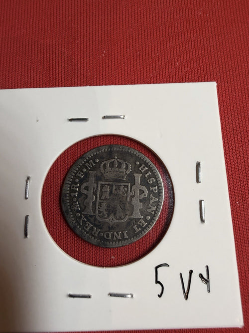 1785 Spain 1 Reale Charles III Portrait Silver Coin