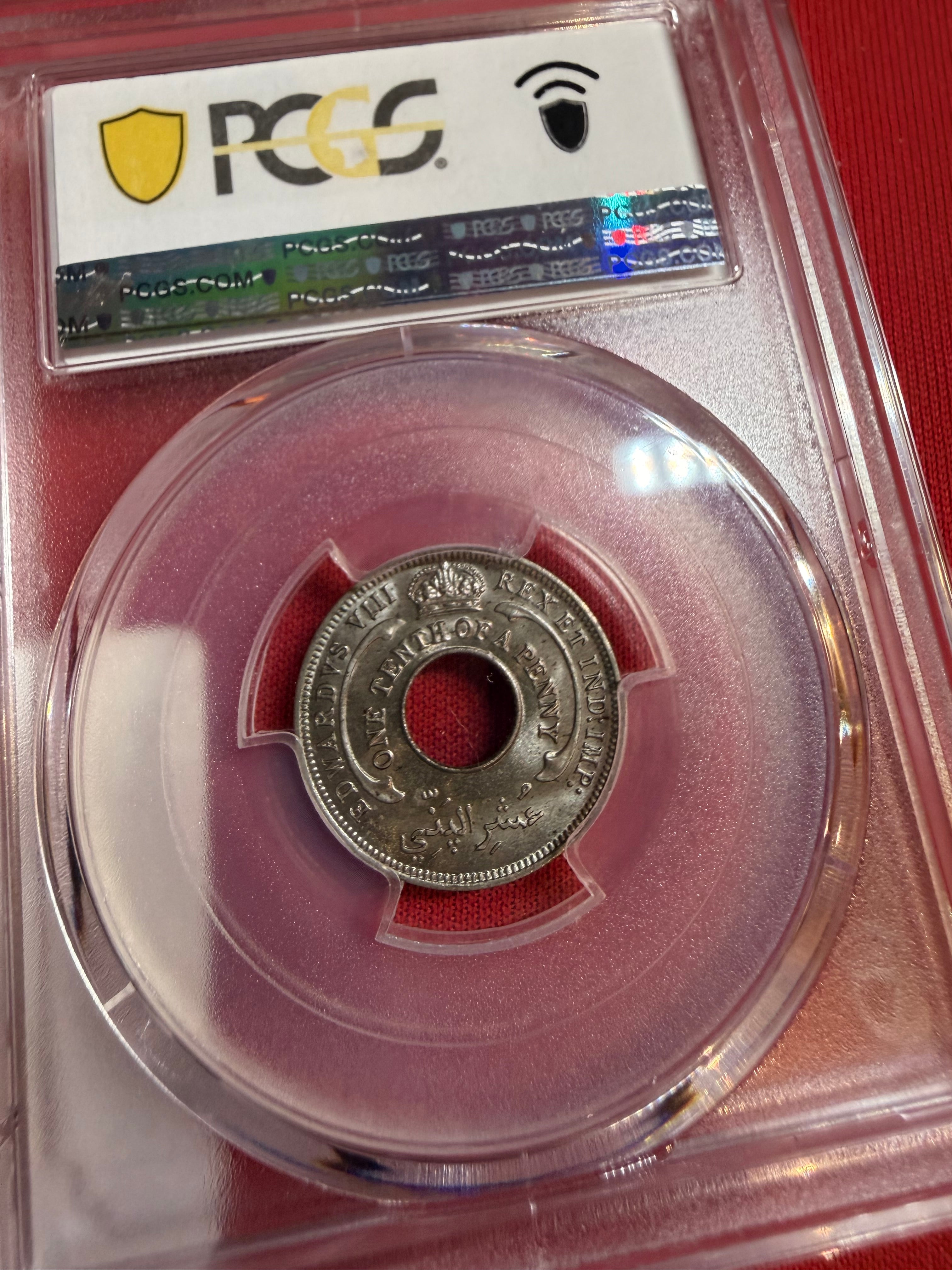 1936 British West Africa Edward VIII 1/10D