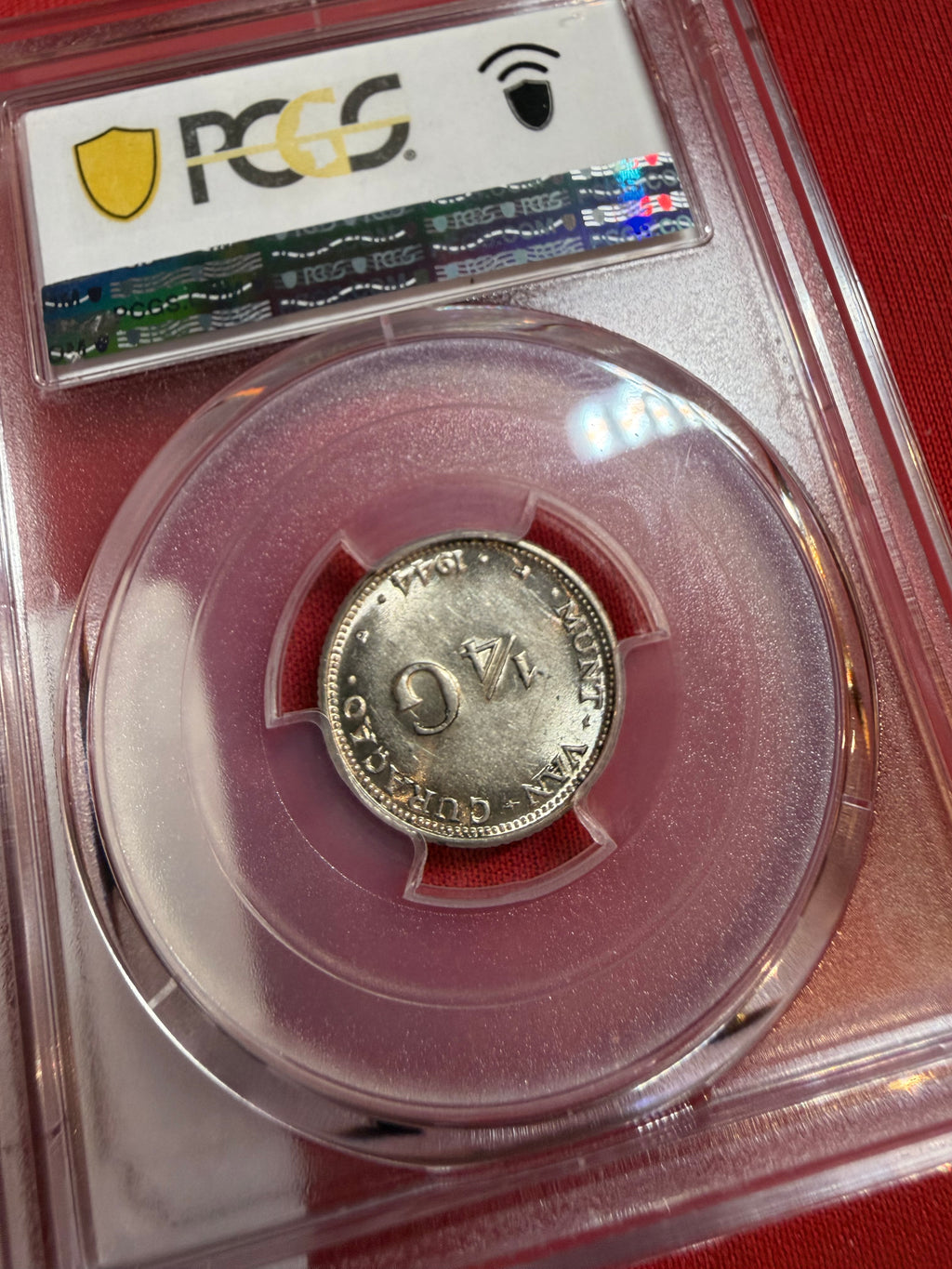 1944-D 1/4 Gul Curaçao AU 58