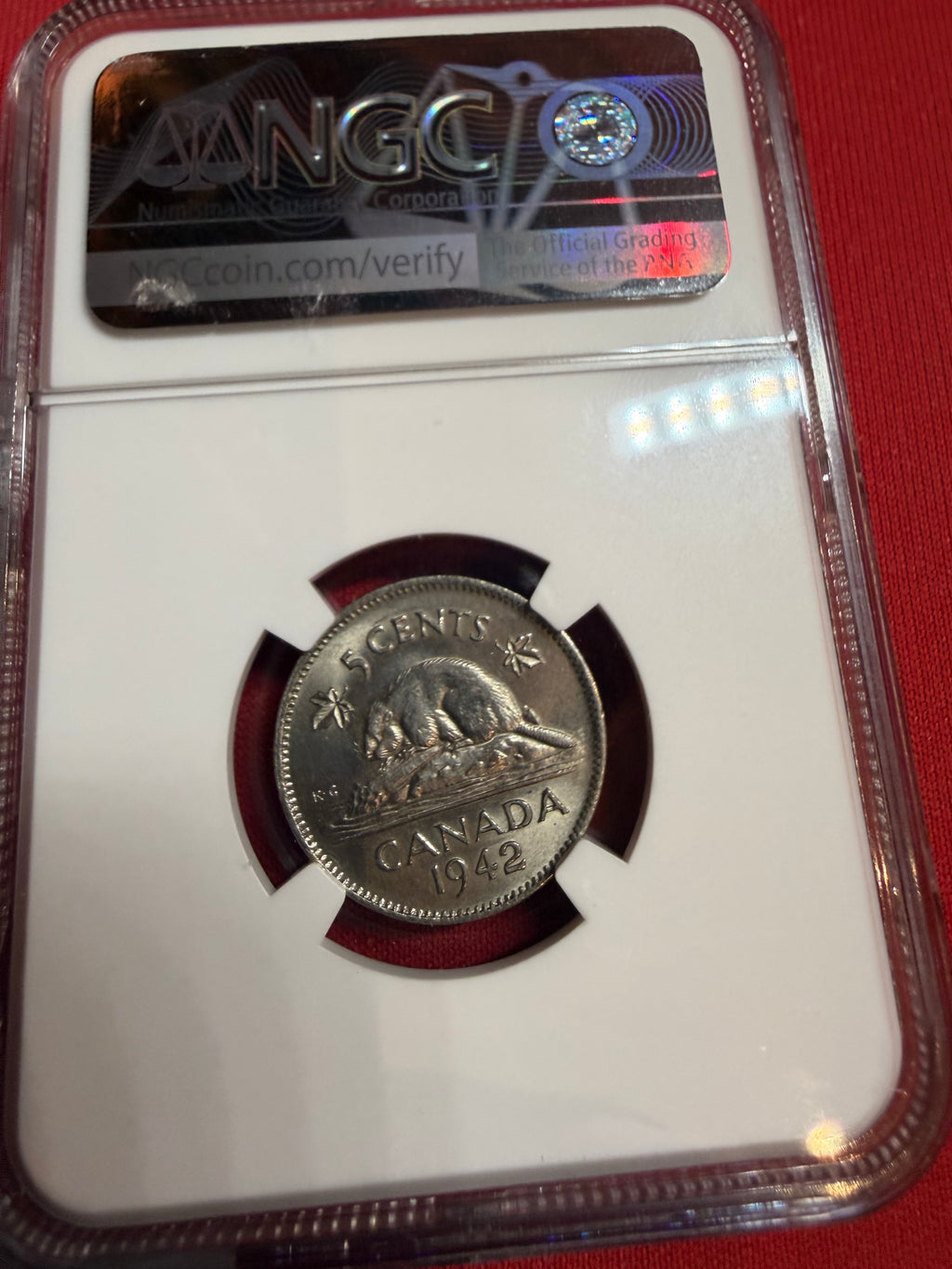 1942 Canada 5C MS63