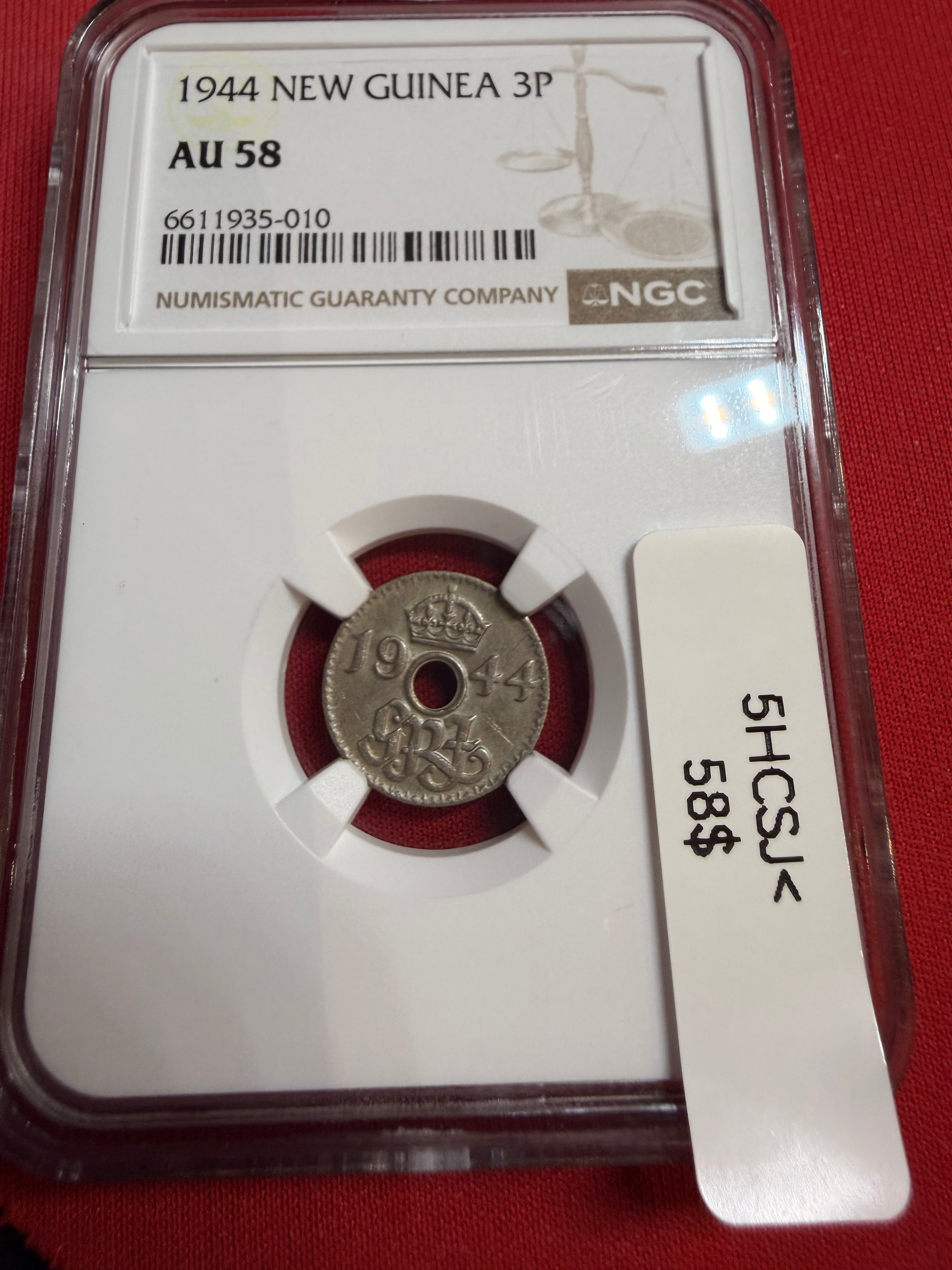 1944 New Guinea 3P AU 58