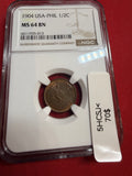 1904-US Philippines 1/2 centavo MS 64 BN