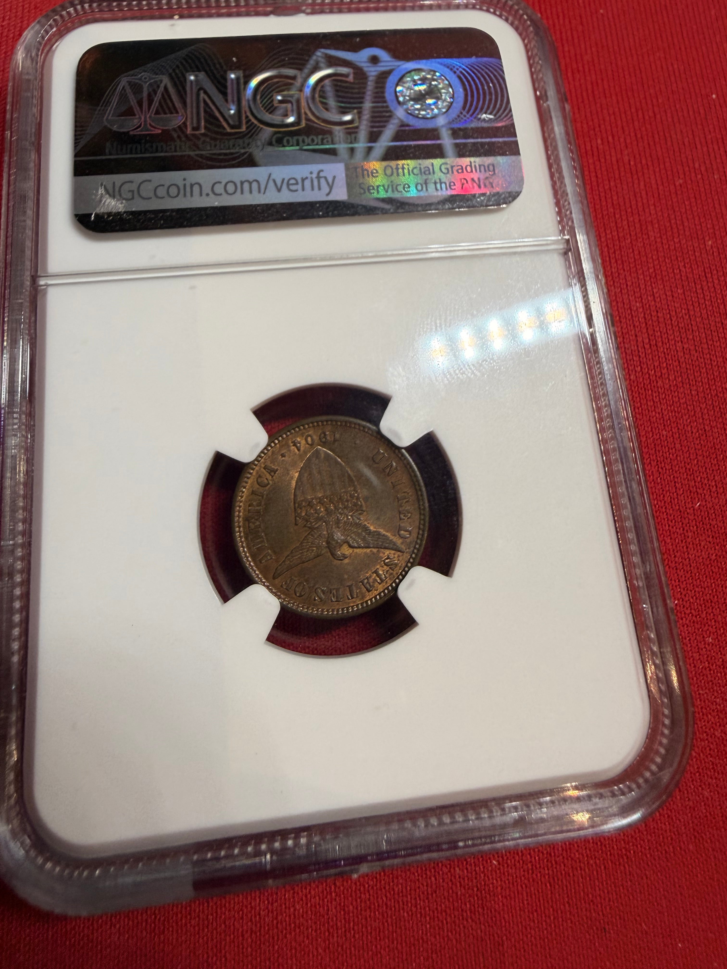 1904-US Philippines 1/2 centavo MS 64 BN