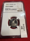 1964 South Arabia PF 67 CAMEO. 25F