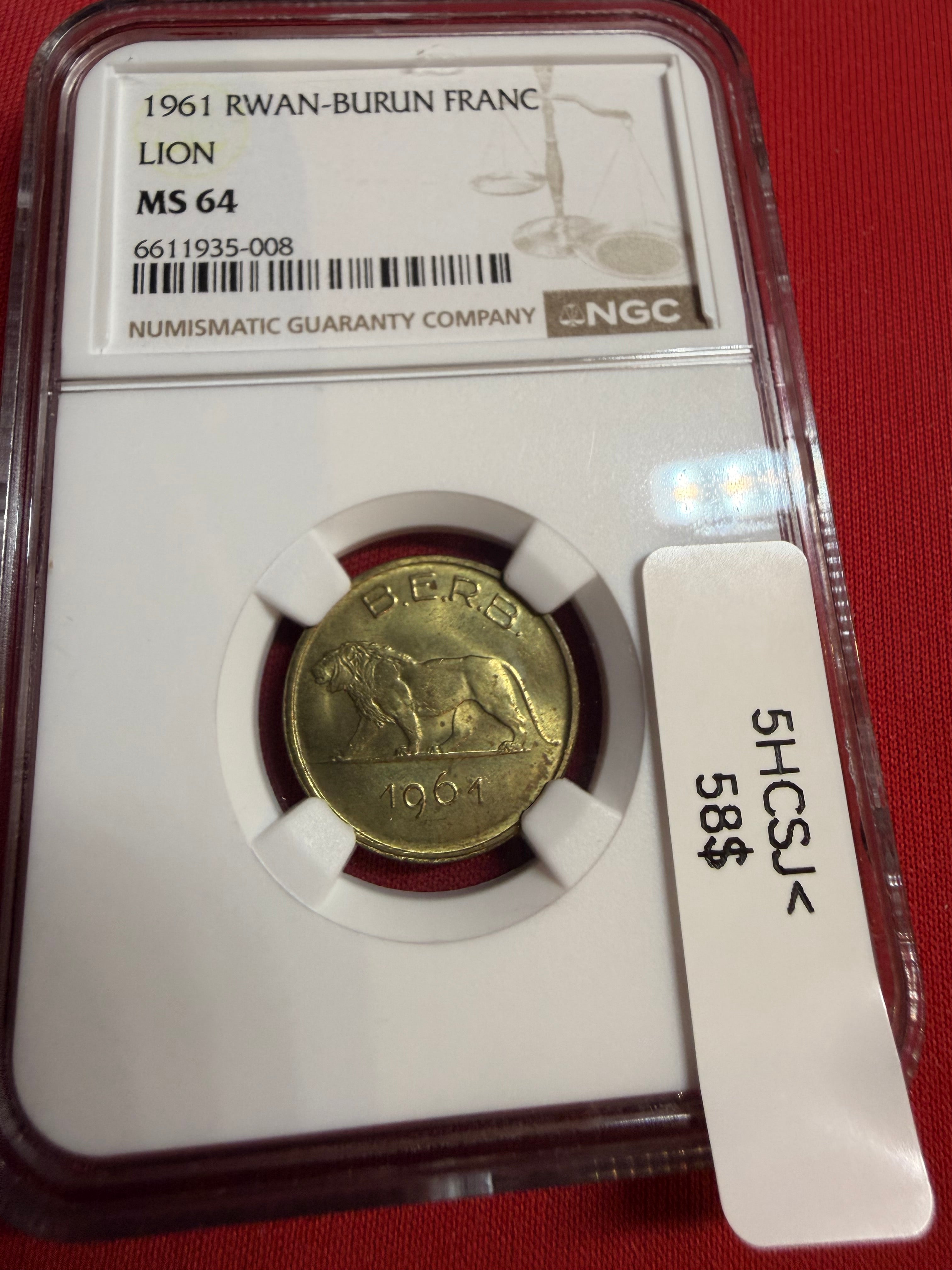 1961 RWAN-BURUN FRANC LION