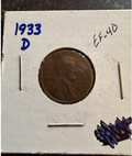 1933-D 1c BN Lincoln Cent Penny