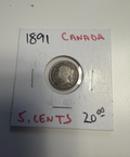 1891 canada 5 cent