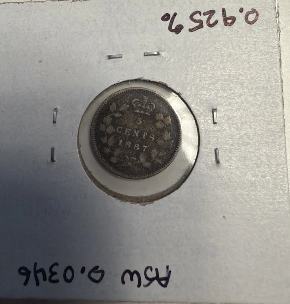 1887 Canada 5 cent